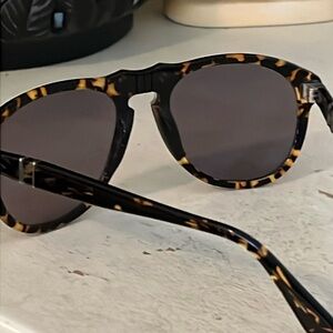 Persol 649 Aviator 1093/p2 54-20 sunglasses gray & tortoise brown